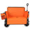 Chariot pliant 3-en-1 avec siège de banc - Protection brevetée, comprend 1 sac de glace, capacité de 500 lb, pneus de plage 9 po x 4 po pour le camping et la plage, orange