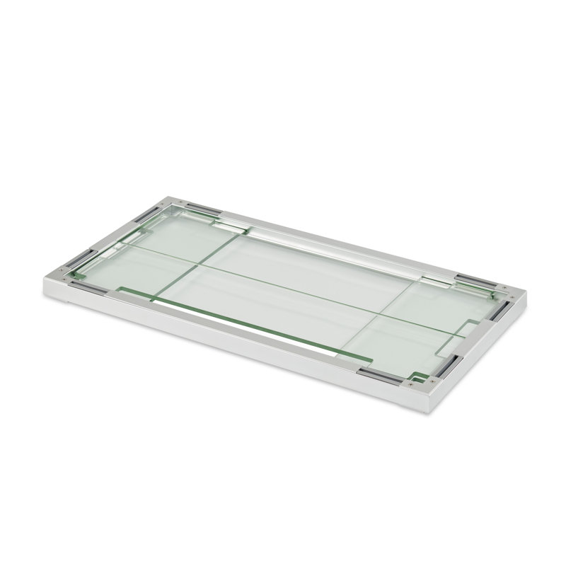 13.4'' x 25.6'' Rectangle Glass Fire Pit Accessory