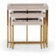 Ensemble de 3 tables gigognes Carmela - Ivoire chatoyant