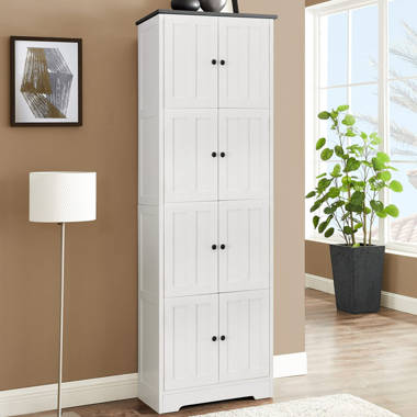 Wildon Home® Arkansas Tall Bathroom Cabinet, Freestanding Storage