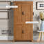 Armoire de rangement autoportante, garde-manger, avec tablettes réglables pour la maison
