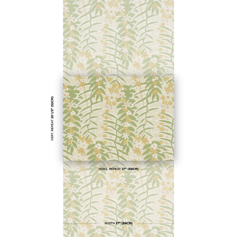 Ashbee Botanical Wallpaper, Yellow