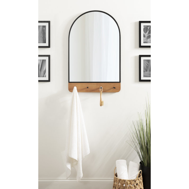 Miroir mural Schuyler, Noir