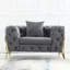 Ensemble de salon en velours 3 pièces-91460918