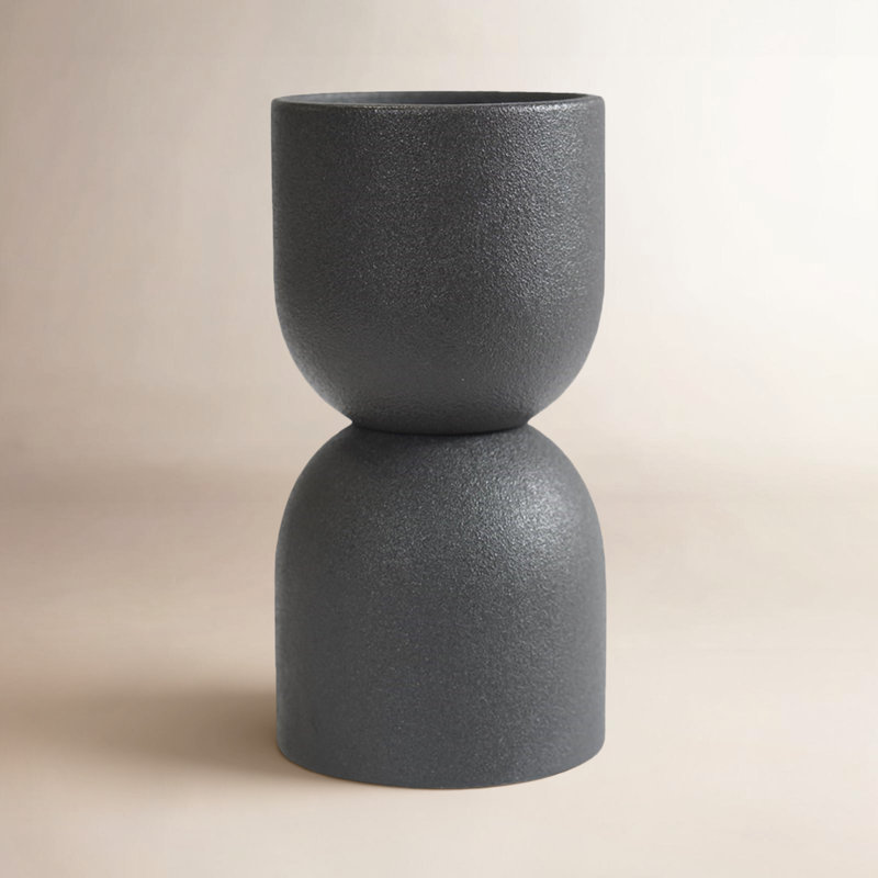 Vase de table en céramique Genelda, H 6,3 po x l 3,15 po x P 3,15 po