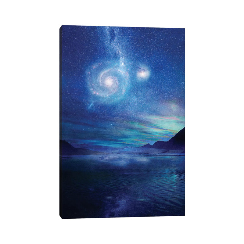 «Poetry in the Sky» par Viviana Gonzalez - impression d'art graphique, H 18 po x l 12 po x 1,5 po, Toile tendue