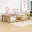 Lit plateforme simple en bois-440085804
