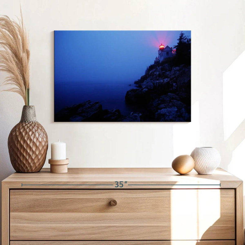Gillard Acadia Lighthouse, 16" H x 24" W