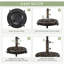 24.95kg Free Standing Umbrella Base with Wheels-1349760007