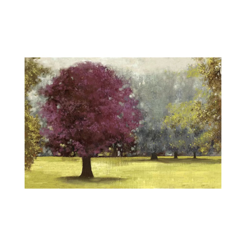 Summer Days, Plum by PI Studio - Wrapped Canvas Print, 20.32 cm H x 30.48 cm W