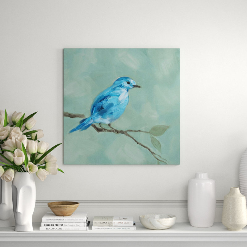 Baby Bird IV Painting by Beverly Fuller, Outdoor, 24" H x 24" W