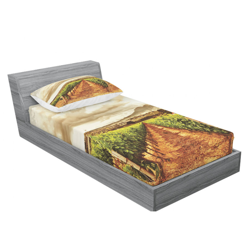 Microfiber Sheet Set, Twin Sheet Set with Fitted Sheet