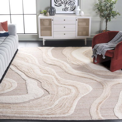 Tapis Lyonel ivoire / brun