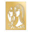 Décoration murale en métal, lignes abstraites, silhouette de fille, décoration murale abstraite moderne-94208062-94208064