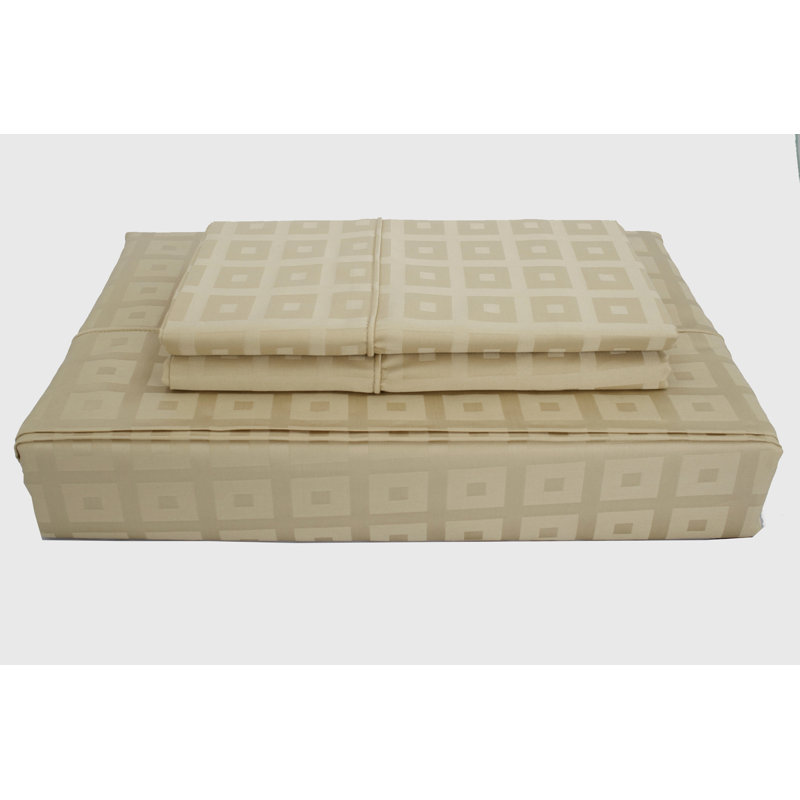 Ensemble de housse de couette en coton de qualité égyptienne Bliss 400TC, Taupe, Simple