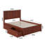 Lit plateforme en bois massif avec pied de lit et tiroirs de rangement Fogarty-1036629498-1036628585