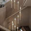 Luminaire suspendu DEL en cristal 12 lumières Dylana