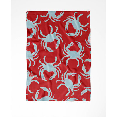 Crabby Soft Mink Fleece Velveteen Blanket