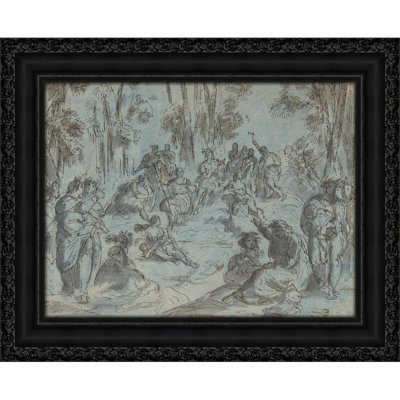 Apollo and the Nine Muses surrounded by Poets on Mount Parnassus (17th century)