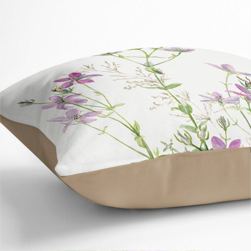 Square Throw Cushion, Stone, 40cm H x 40cm W x 15cm D