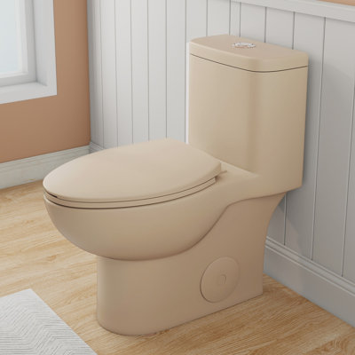Toilette une pièce kaki 17 po ADA