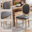 Ensemble de table de salle à manger ronde 31,5 "et 2 chaises à dossier rond-206359875-206359877