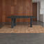 Bureau en bois massif noir luxueux et moderne