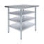 30 In. X 36 In. Stainless Steel Table With Three Undershelves