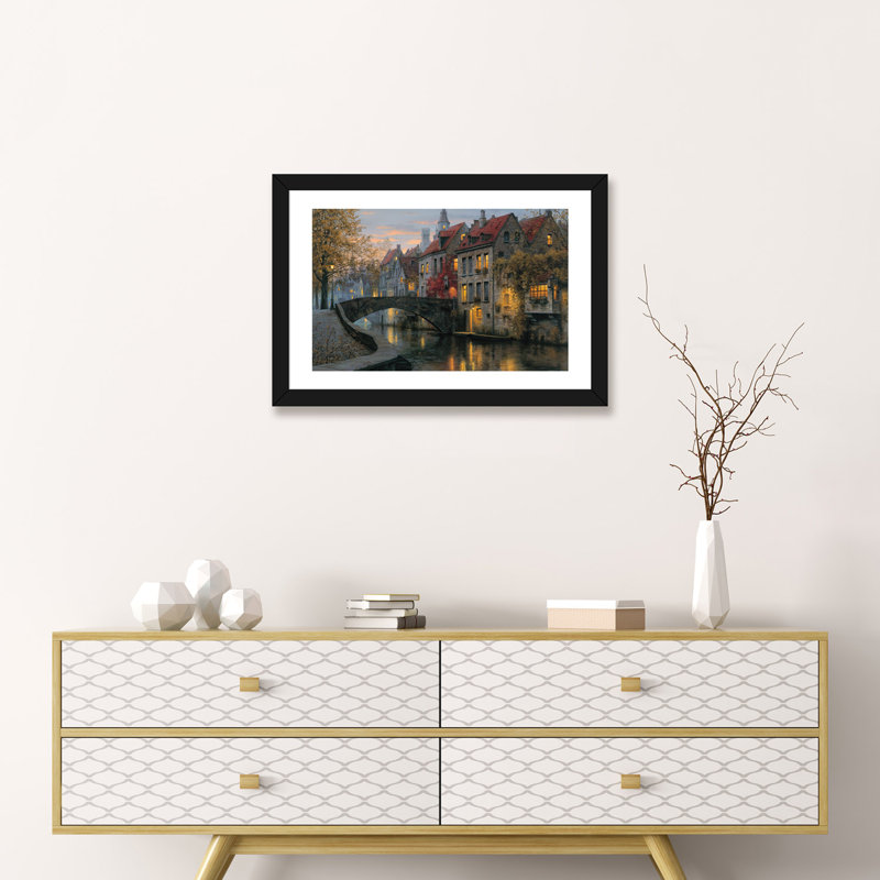 «Silent Evening», reproduction de photo, H 16 po x l 24 po x P 1 po, Papier noir