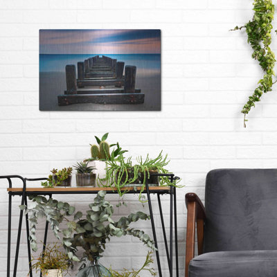 Coney Island Pier' by Katherine Gendreau, Metal Wall Art