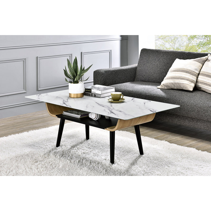 Table basse Pylant, Blanc