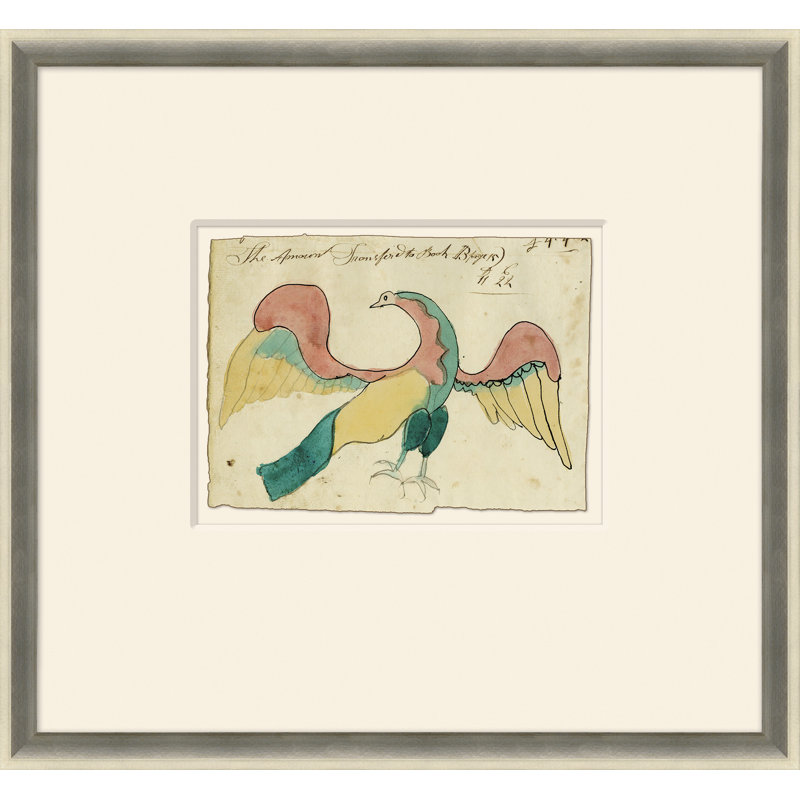 «American Eagle- Sm. «Mennonite Ledger Dessin», peinture encadrée