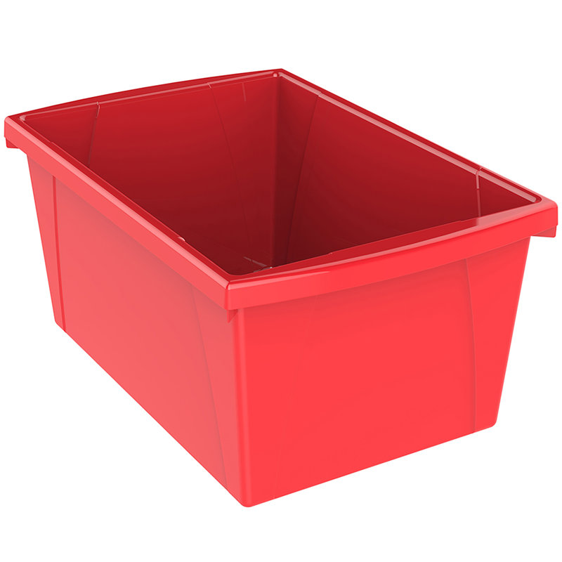 Boîte de rangement moyenne Storex Storex, rouge, paquet de 2, Rouge