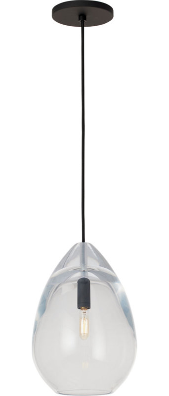 Alina Accent Pendant, 156.5" H x 8.5" W x 8.5" D, Nightshade Black, LED Lamp