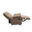 Fauteuil inclinable brun clair avec accoudoirs coussinés-166447104