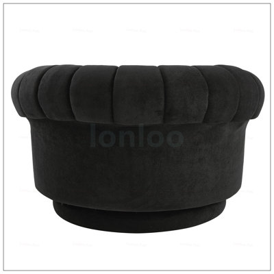 360-Degree Swivel Accent Chair With Oversized Seat And Luxurious Chenille Fabric For Ultimate Comfort And Style
