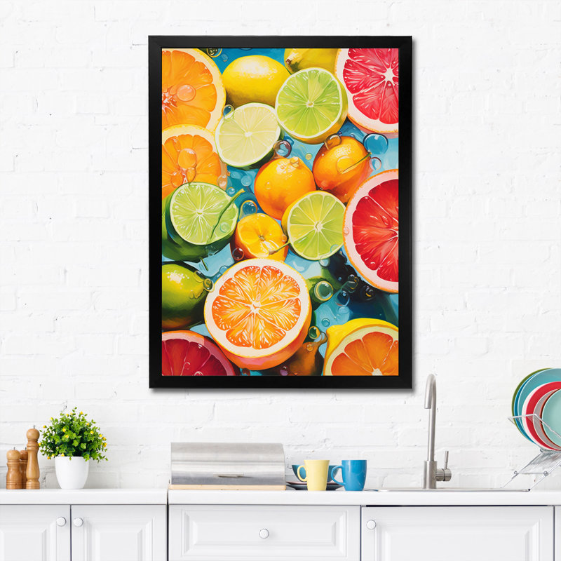 Collage alimentaire Maynse, H 32 po x l 16 po x P 1 po, Cadre photo noir