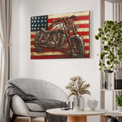 " Motorcycle III " Painting Print