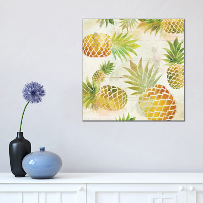 Pineapple Dance II 1 Piece Wrapped Canvas Wall Art