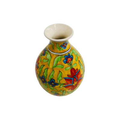 Vase en céramique multicolore Home & Manor
