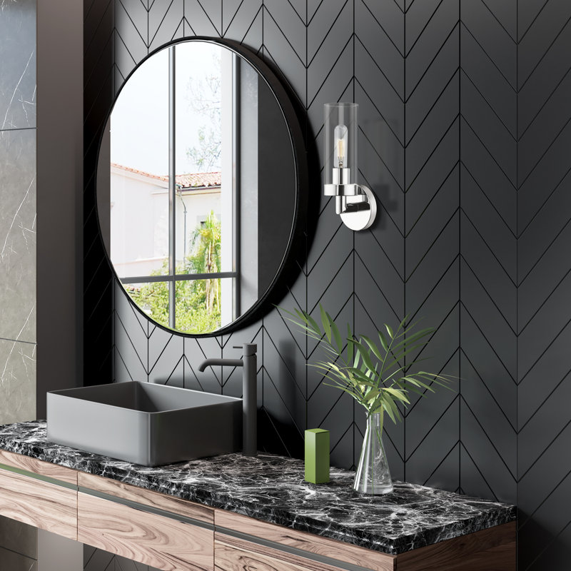 Quinnville Armed Sconce, Polished Chrome