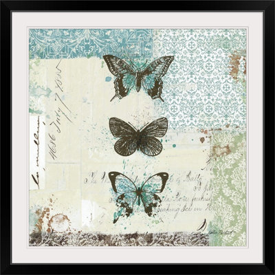 Napolitano, «Bees n Butterflies No. 2 Blue» par Katie pertiet, impression