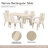Lotus Bay Narrow Rectangular Dining Table - Sand-121957951