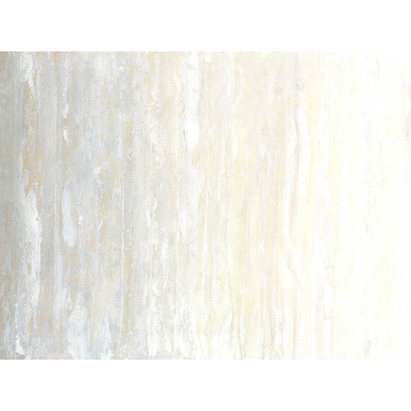 Crème et gris texturé, peinture sur toile tendue, H 24 po x l 32 po