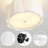 Rattan Ceiling Light Fixtures Flush Mount 3-Light Boho Light Fixtures Ceiling Mount For Bedroom Close To Ceiling Light Modern Rattan Chandelier Lighting(White)