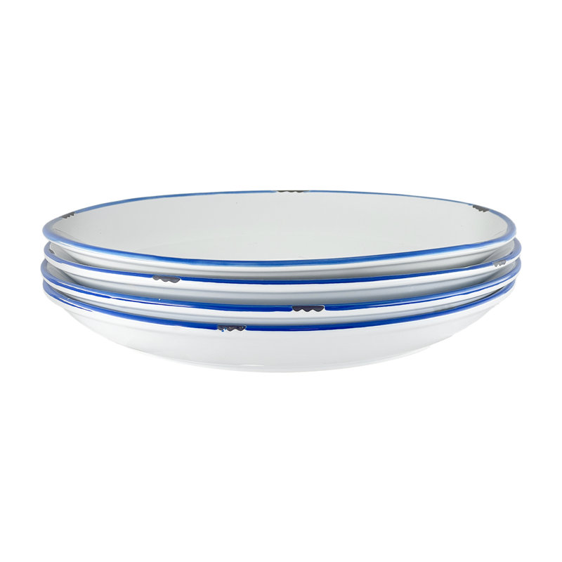 Canvas Home Tinware Stoneware Dinner Plate, White