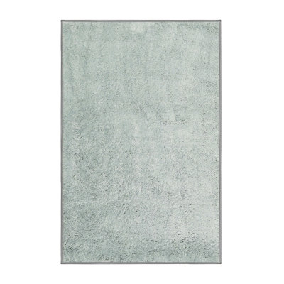 Tapis contemporain vert mer