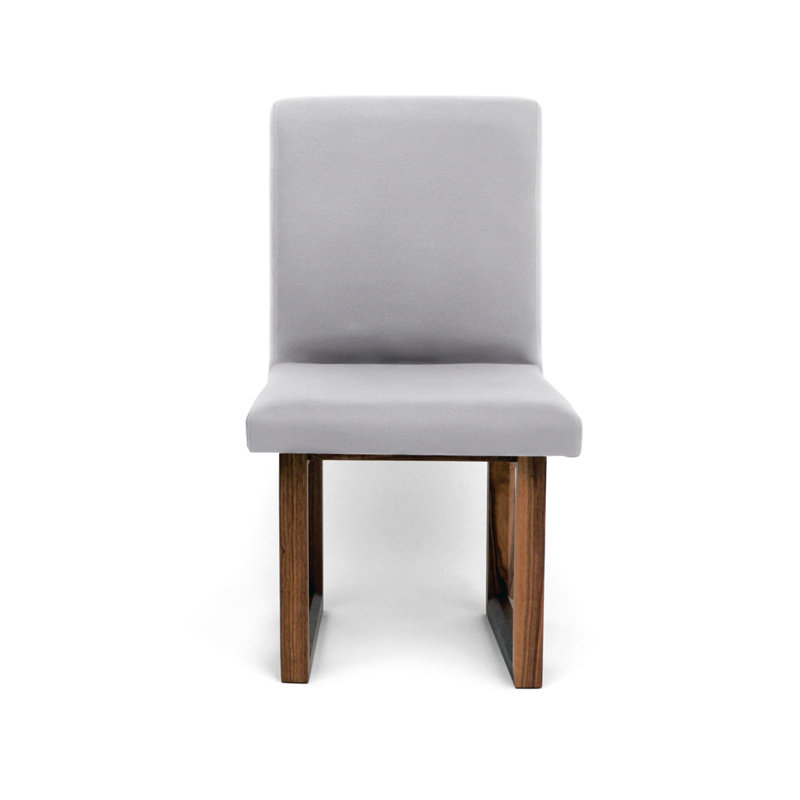 C2 W 17.5'' H Upholstered Side Chair, Dove Gray Velvet
