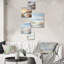 «Coastal Light House Charm In Winter I», ensemble d'art mural Coastal Light House