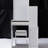 Small Space Left Bedside Vanity Cabinet With Cushioned Stool, Extra Large Sliding Mirror, Multi-Layered Storage, Modern White Dresser For Areas Table Tiny Spaces, Padded Seat & Multi-Layer Compact-443892305